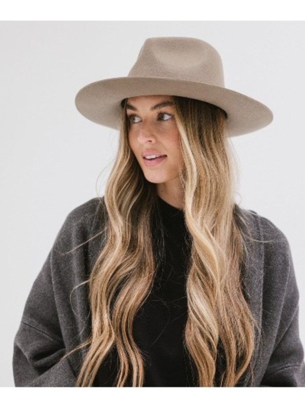 Gigi Pip ZEPHYR RANCHER HAT 59cm M/L Sage MSRP$129 w/ leather hat band